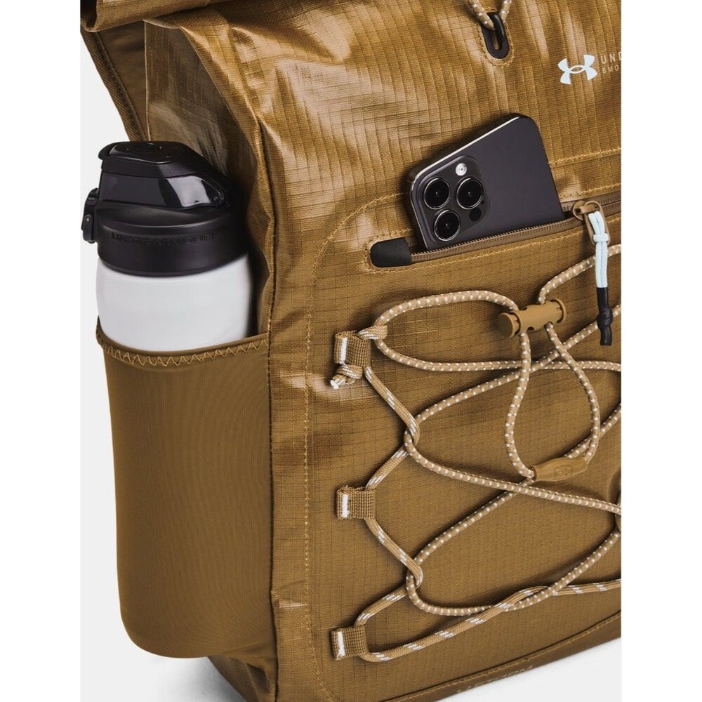 Under Armour UA Summit Small Backpack Coyote Camel Brown Waterproof $140 NEW - Picture 4 of 16